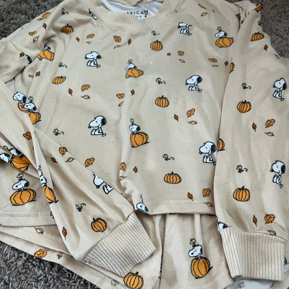 American Eagle Snoopy Fall Pajamas